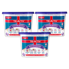 Tri-Activ Moisture Absorbers | Dehumidifier For Wardrobe, Closet, Shoe Rack | Absorption Capacity upto 600ml Each I Prevent Mould & Fungus, Allergens & Eliminate Odour