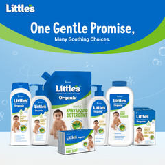 Little's Organix Moisturizing Baby Bathing Bar | Skin Balanced pH 5.5 | 75g | 100% Soap Free & Tear Free Newborn Baby Soap | Shea Butter, Aloe & Neem | Hypoallergenic & Dermatologically Tested