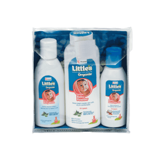 Little's Organix Travel Pack (Organix Gentle Baby Wash -25ml + Organix Gentle Baby Powder -20g + Organix Baby Massage Oil - 25ml)