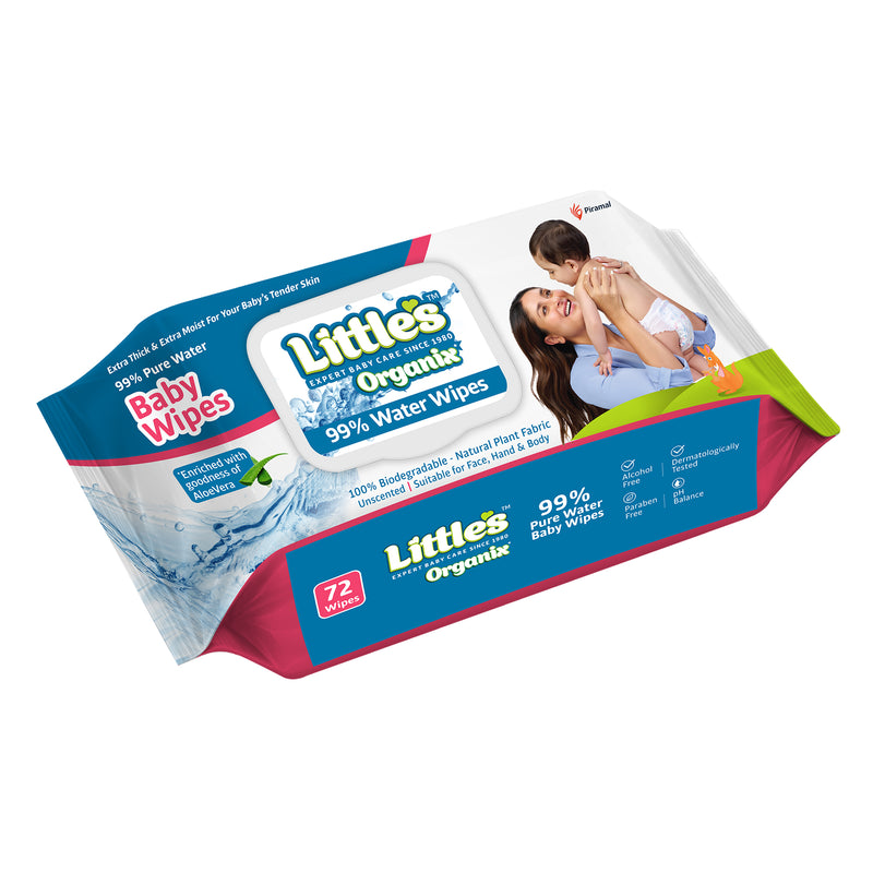 Little's Organix 99% Pure Water Baby Wipes – Wellify