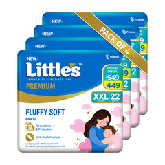 Little's Comfy Baby Diaper Pants - Premium | Baby Diapers with 12 hours Absorption & Wetness Indicators