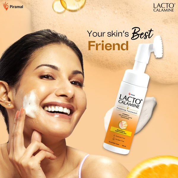 Lacto Calamine Vitamin C Foaming Face wash| Brightens skin