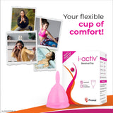 i-activ Menstrual Hygiene Combo | i-activ Menstrual cup & i-feel Gentle Intimate Wash-100ml