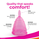 i-activ Menstrual Hygiene Combo | i-activ Menstrual cup & i-feel Gentle Intimate Wash-100ml