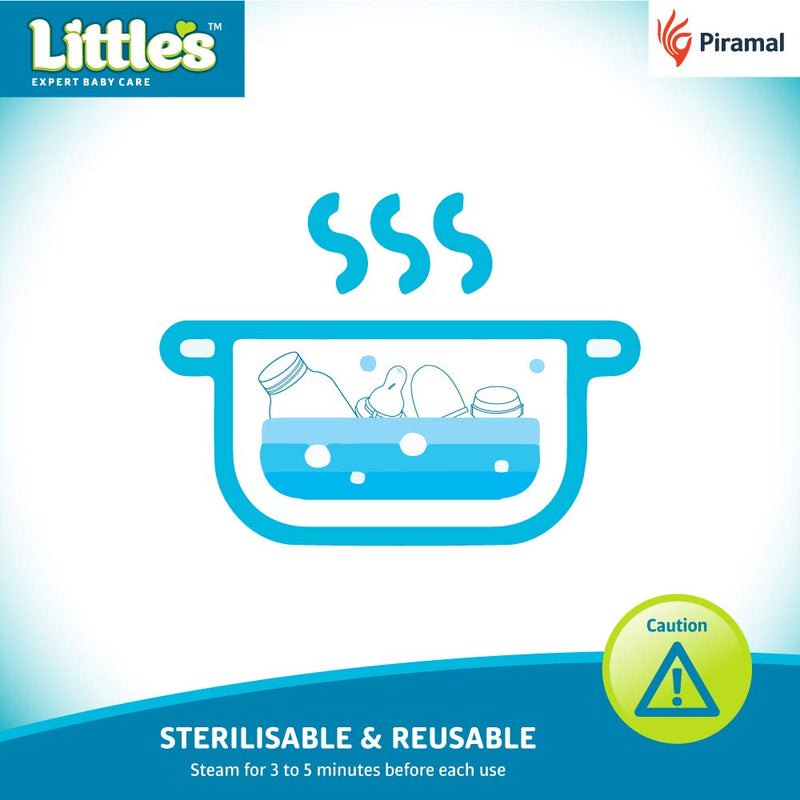 Littles Classic Maxi Feeding Bottle | Patented Nipple Design- 240 ml