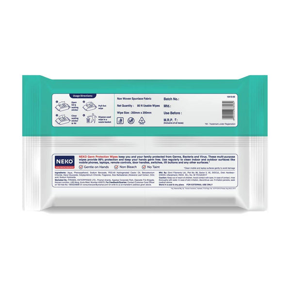 Neko Germ Protection Wipes | For Skin & Multisurfaces
