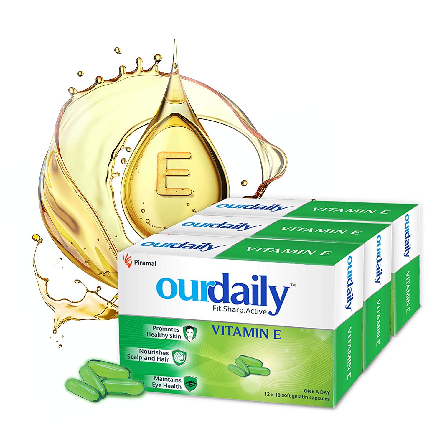 OurDaily Vitamin E Supplements | Promotes Healthy Skin & Nourishes Hair-400 mg
