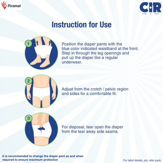 How to use CIR diaper pants