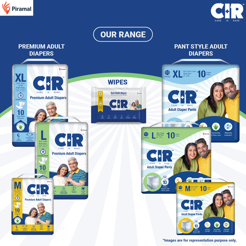 CIR Premium Underpads, Large (90x60cm) I 10 hrs Absorption Protection I 10 Units I Waterproof I Protects surfaces from incontinence I Super Soft Polymer