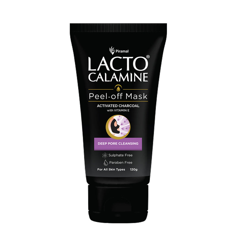 Lacto Calamine Face Peel Off Mask | Activate Charcoal & Vitamin E