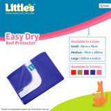 Little's Easy Dry Cotton Bed Protector - Blue