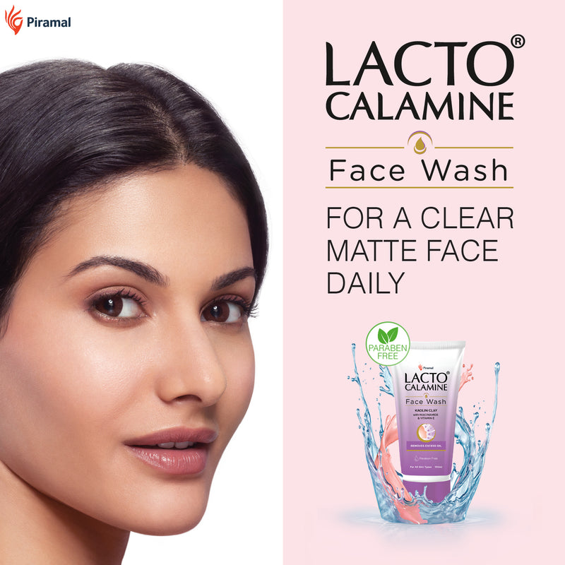 Lacto Calamine Daily Facewash | Vitamin E for Oily Skin-100ml