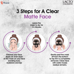 Lacto Calamine Face Peel Off Mask | Activate Charcoal & Vitamin E