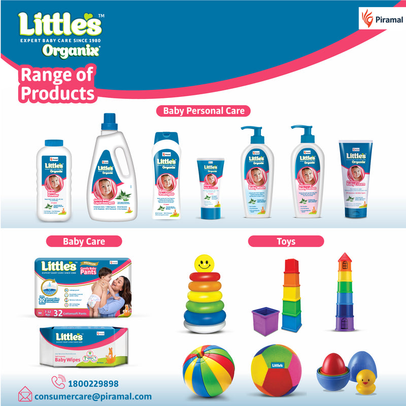 Little's Organix Nourishing Baby Lotion (400 ml  - Pump Pack) with Organic Ingredients (Aloe Vera and Neem extract)