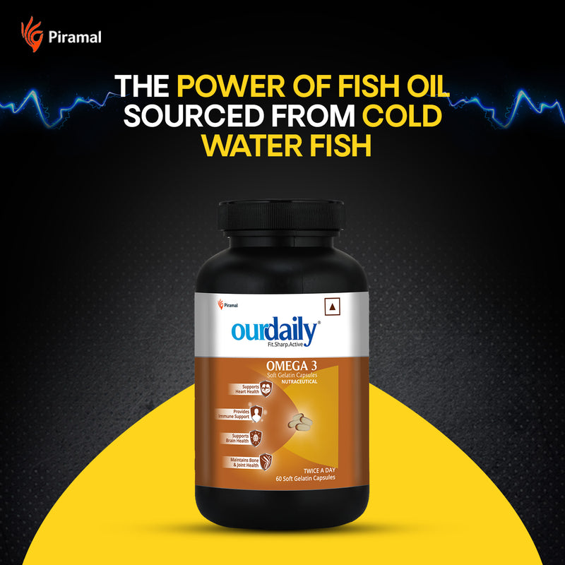 Ourdaily Omega 3 Fish Oil Gel | Soft Gelatin Capsules